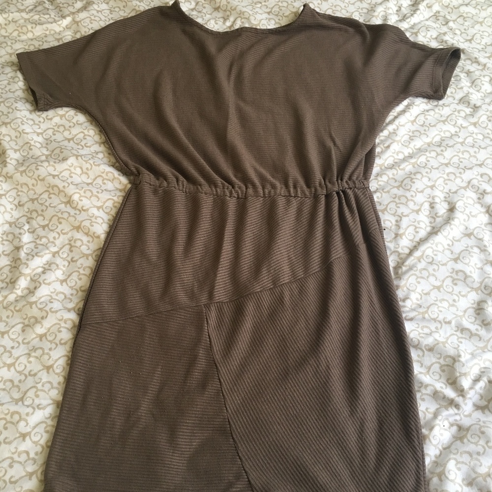 Brown Derek Heart Sweater Dress